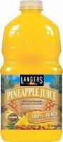 Mängden socker i Langers Pineapple Juice