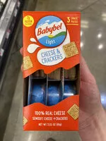 Mängden socker i Mini light 100% real semisoft cheese + crackers snack