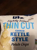 Mängden socker i Lightly salted thin cut cooked kettle style potato chips