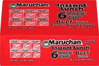 Mängden socker i Instant lunch beef ramen noodle soup