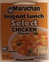 Mängden socker i Instant lunch select chicken flavor