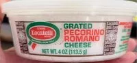 Mängden socker i Grated pecorino Romano cheese