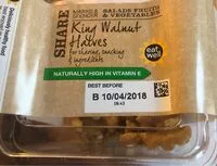 Mängden socker i King walnut halves
