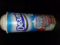 Mängden socker i Dairy whipped topping