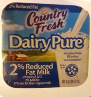 Mängden socker i 2% reduced fat milk