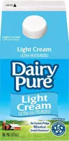 Mängden socker i Light Cream