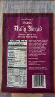 Mängden socker i organic daily bread cinnamon raisin with sprouted wheat berries