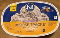 Mängden socker i Moose Tracks Light Ice Cream