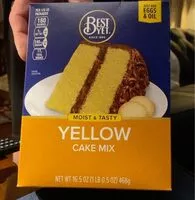 Mängden socker i Yellow cake mix