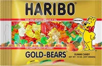 Mängden socker i Gold-bears gummi candy
