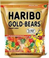 Mängden socker i Of america goldbears gummi candy in a standup