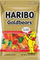 Mängden socker i Gold-bears gummi candy