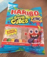 Mängden socker i Sour cubes