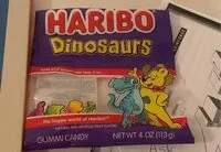 Mängden socker i Haribo dinosaurs