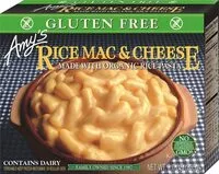 Mängden socker i Amys entree mac chs rice gf g