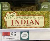 Mängden socker i Indian samosa wrap