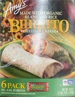 Mängden socker i Cheddar Cheese Burrito