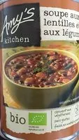 Mängden socker i 400G Soupe Bio Lentilles / Legumes Sans Gluten Amy S Kitchen