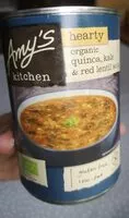 Mängden socker i organic quinoa, kale & red lentil soup