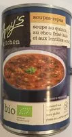 Mängden socker i Soupe au quinoa au chou frisé kale et aux lentilles corail