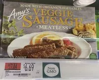 Mängden socker i Meatless veggie sausage