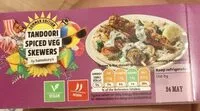 Mängden socker i Tandoori spiced veg skewers