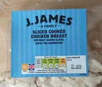 Mängden socker i Sliced cooked chicken breast