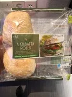 Mängden socker i Ciabatta rolls