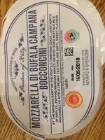Mängden socker i Mozzarella di bufala campana bocconcini