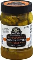 Mängden socker i Bread & butter pickle chips