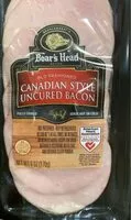 Mängden socker i Canadian Style uncured bacon