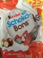 Mängden socker i Kinder Schoko-Bons