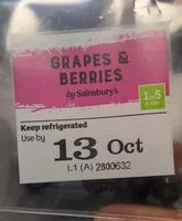 Mängden socker i Grapes and Berries