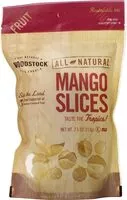 Mängden socker i Woodstock Sweetened Mango Slices