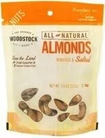 Mängden socker i Woodstock roasted and salted almonds