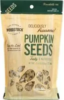 Mängden socker i Woodstock shelled and unsalted pumpkin seeds