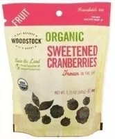 Mängden socker i Woodstock organic sweetened dried cranberries