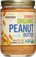 Mängden socker i Organic crunchy Peanut Butter