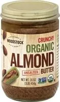 Mängden socker i Crunchy Organic Unsalted Almond Butter