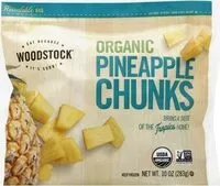 Mängden socker i Woodstock organic pineapple chunks
