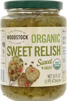 Mängden socker i Organic sweet relish