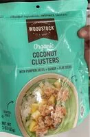 Mängden socker i Organic coconut clusters