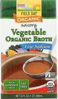 Mängden socker i Organic Low Sodium Vegetable Broth