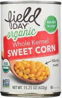 Mängden socker i Organic Whole Kernel Sweet Corn