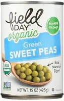 Mängden socker i Organic Green Sweet Peas