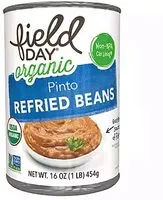 Mängden socker i Field day, organic vegetarian refried beans
