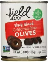 Mängden socker i Black Sliced California Ripe Olives