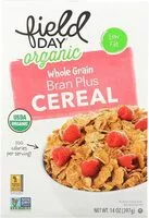 Mängden socker i Whole grain bran plus organic cereal