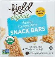 Mängden socker i Vanilla Crispy Rice Snack Bars