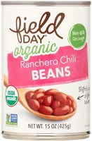 Mängden socker i Organic ranchero chili beans